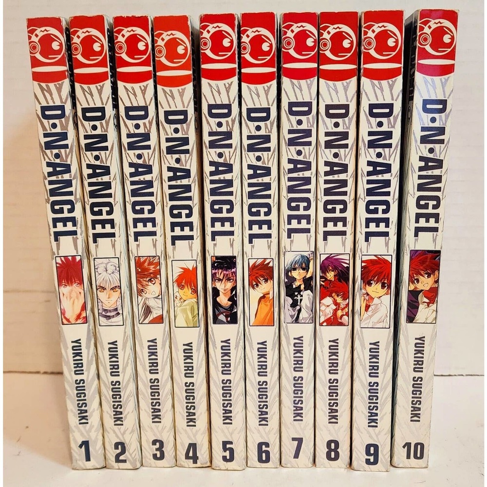 DN Angel Manga Book Lot Volumes 1-10 English Yukiru Sugisaki VGC
